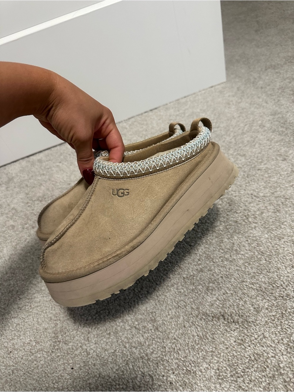 UGGs women’s Tazz ll sheepskin slippers platform